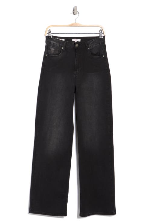 Cuff Wide Leg Jeans (Rinse)