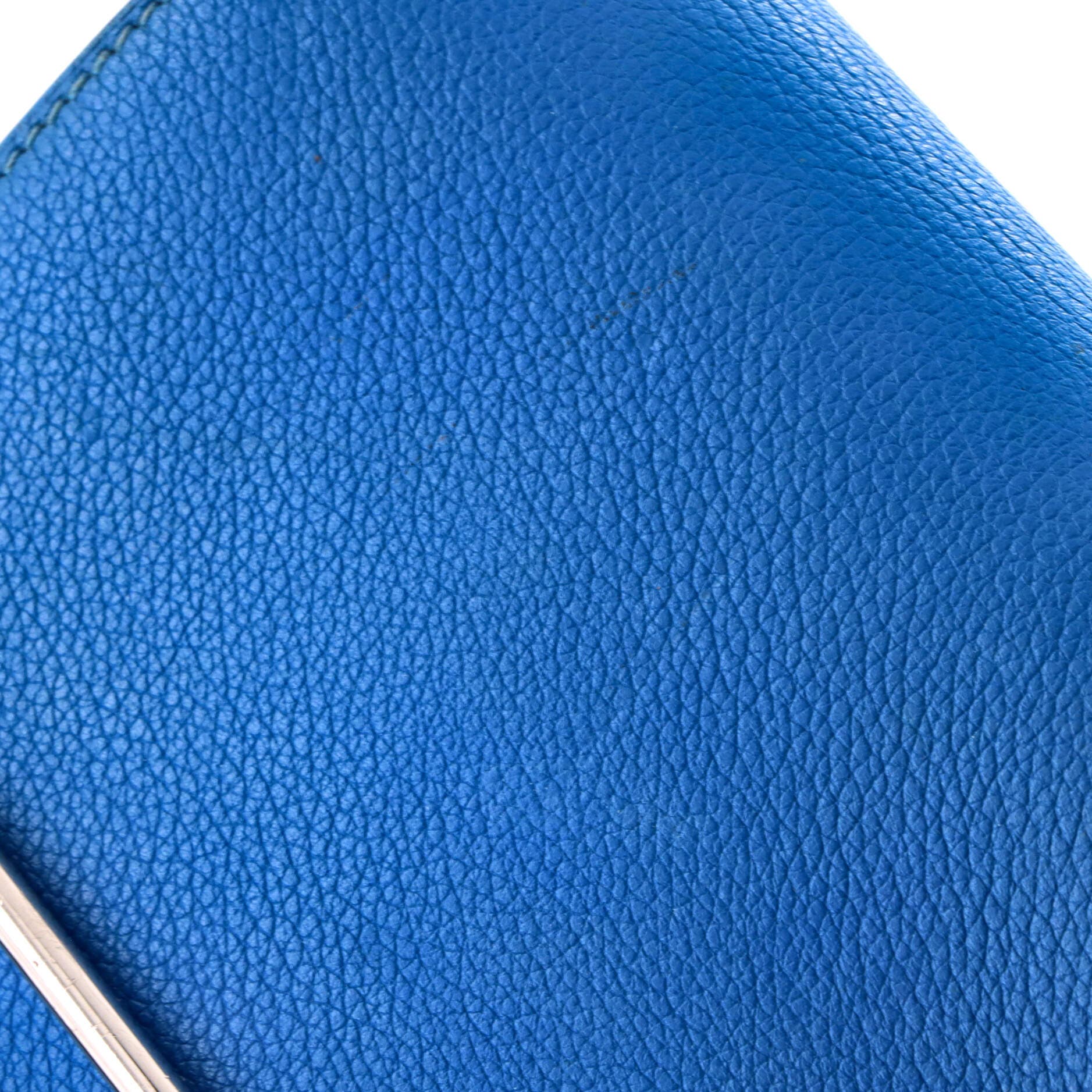 Pre-Owned Hermes Roulis Bag Evercolor 18, Alternate, color, Bleu Zanzibar