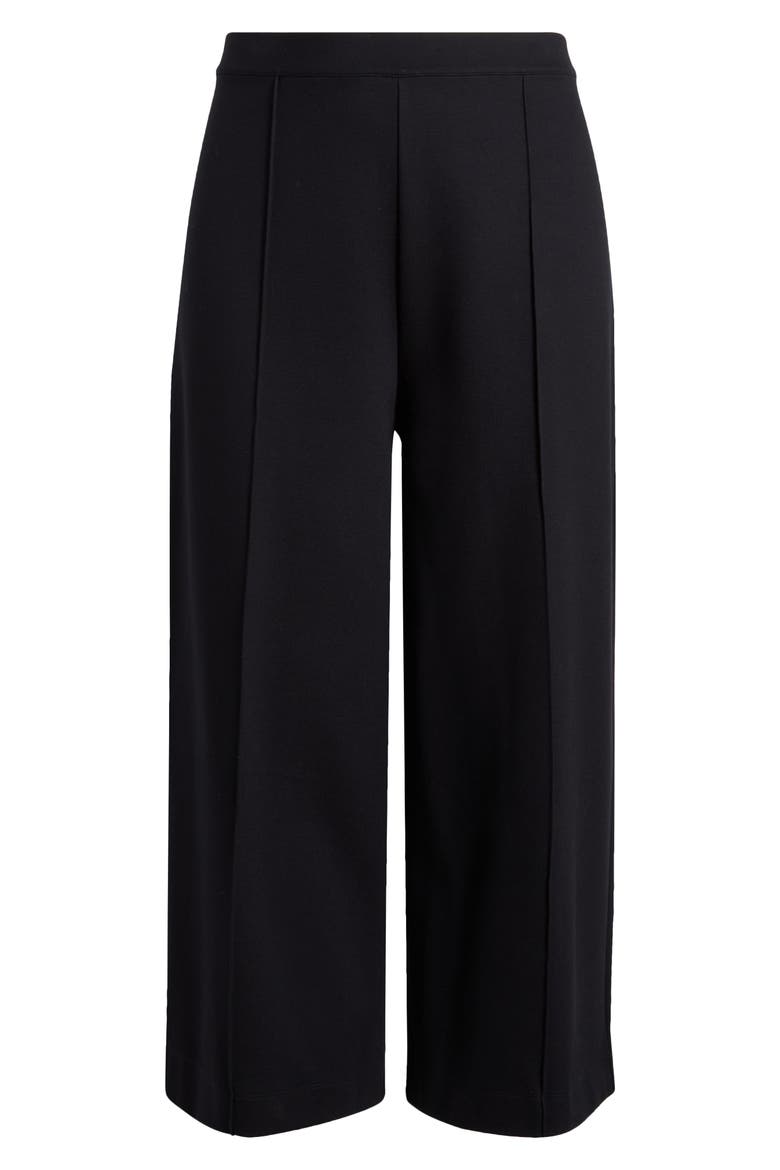 Wide Leg Crop Pants, Alternate, color, BLACK