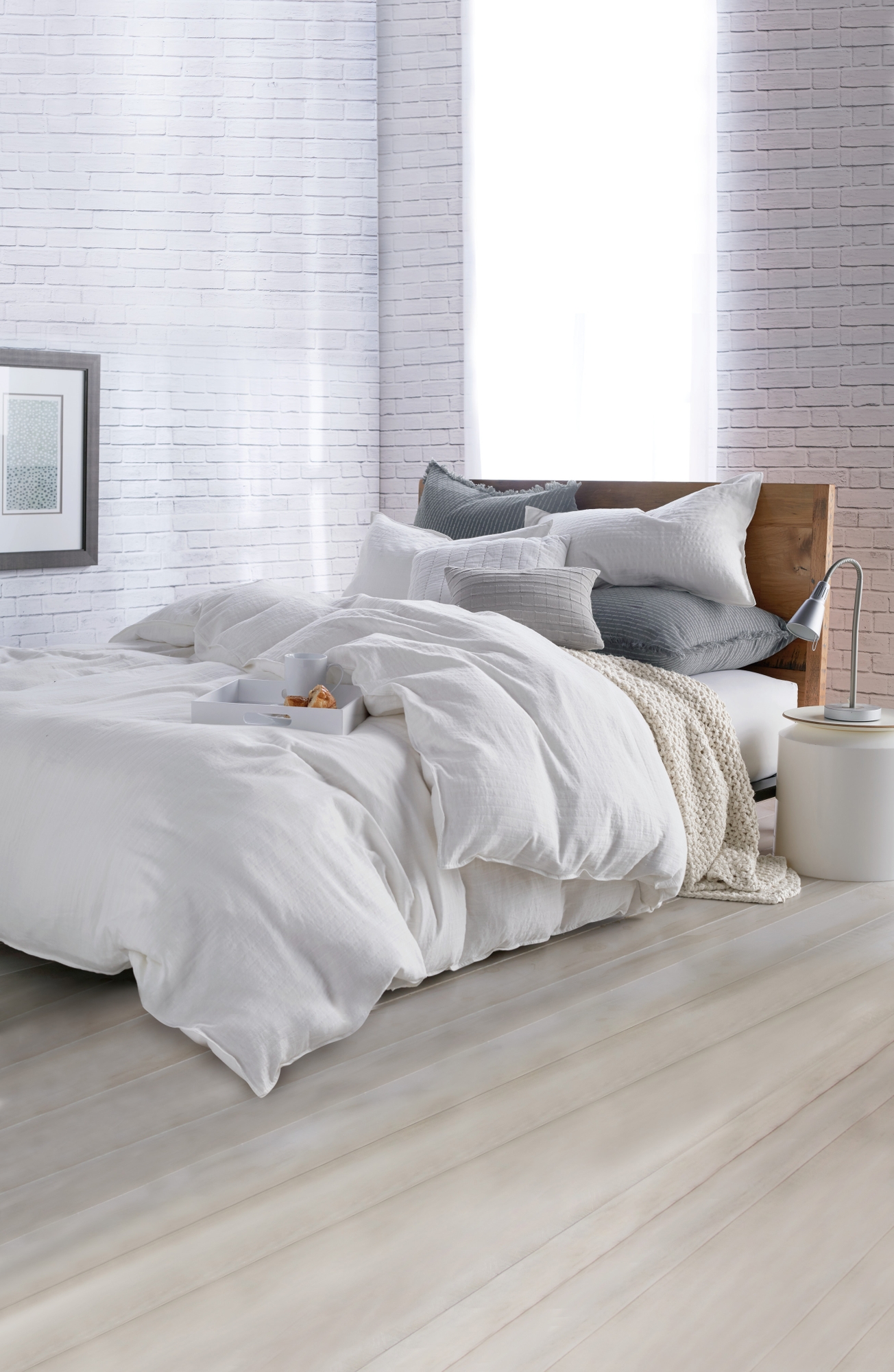 DKNY Pure Comfy Comforter & Sham Set - White, Full/Queen