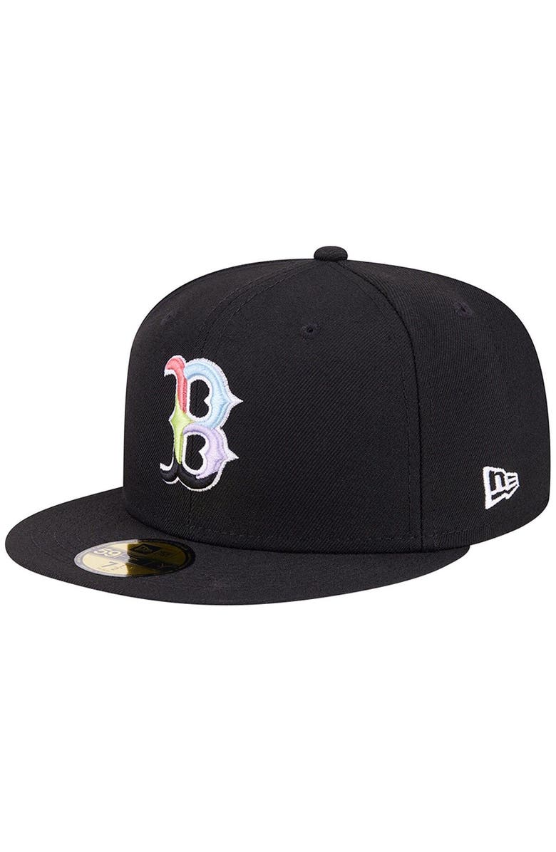 New Era Men's New Era Black Boston Red Sox Multi-Color Pack 59FIFTY Fitted Hat, Alternate, color, 