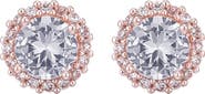 Adornia Cubic Zirconia Halo Stud Earrings