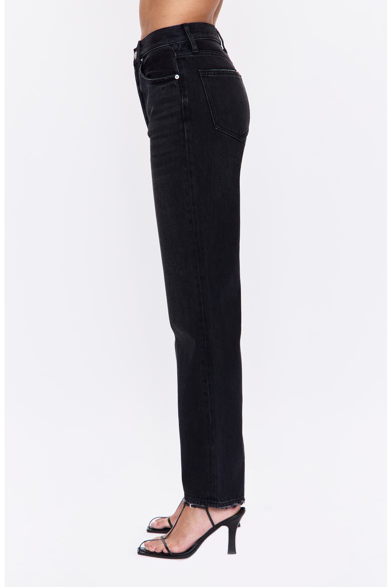 Cassie High Waist Crop Straight Leg Jeans, Alternate, color, STORMY