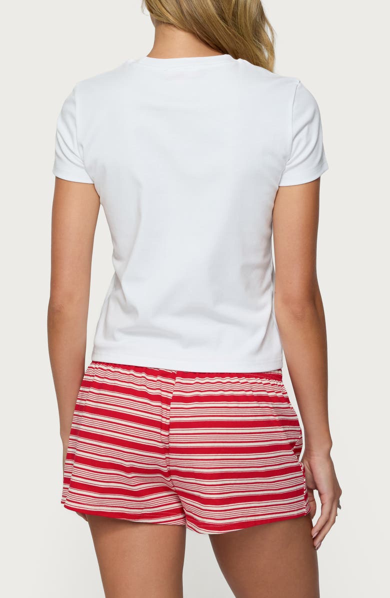 EDIKTED Lobster Club Graphic T-Shirt, Alternate, color, White