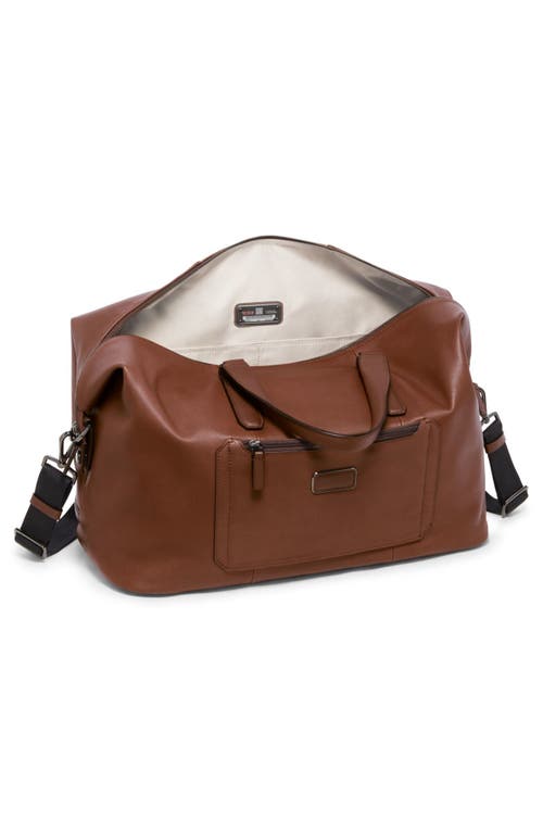 Tumi Nelson Leather Duffle Bag In Cognac