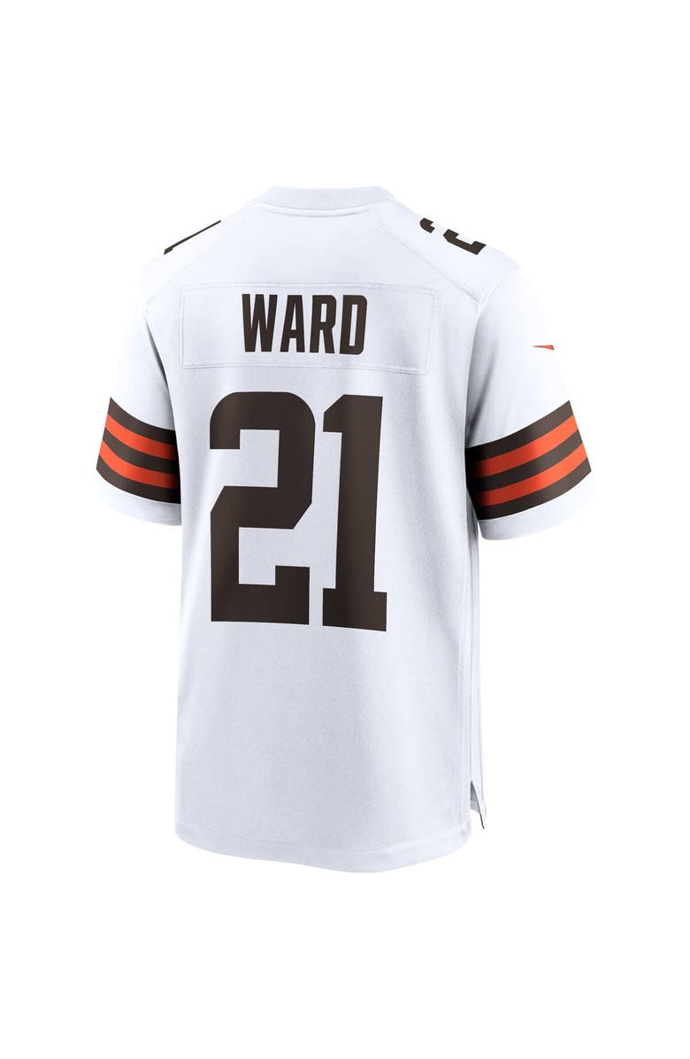 Nike Men's Nike Denzel Ward White Cleveland Browns Game Jersey, Alternate, color, White