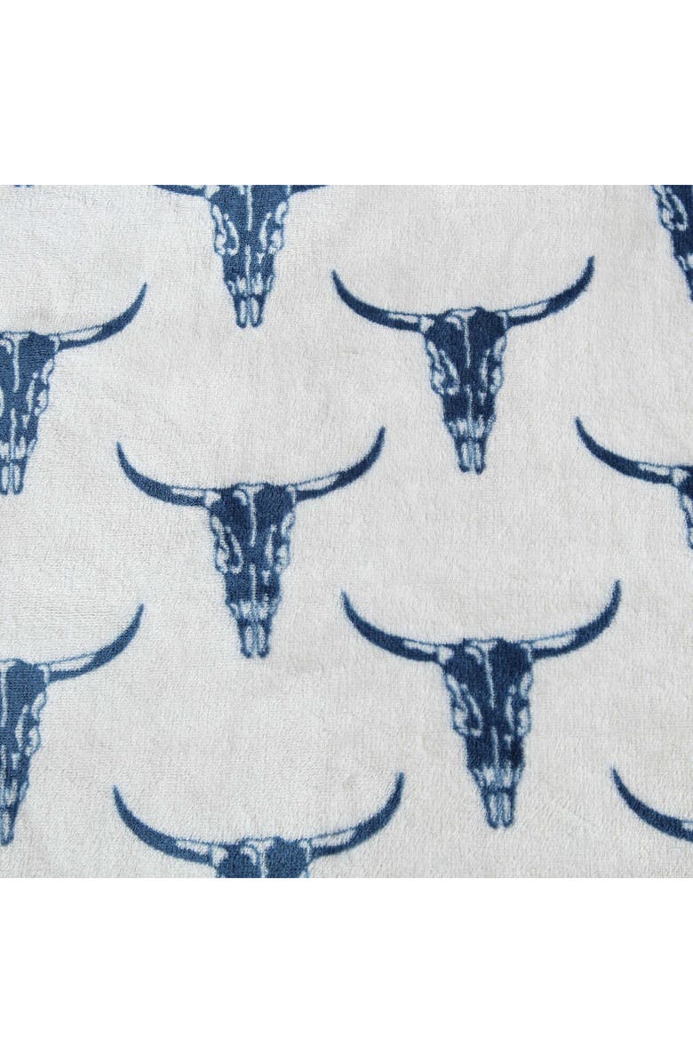 Wrangler Steer Head Throw Blanket, Alternate, color, Dark Blue