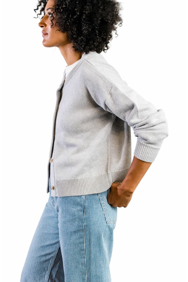 Willow Classic Cardigan, Alternate, color, Heather Grey