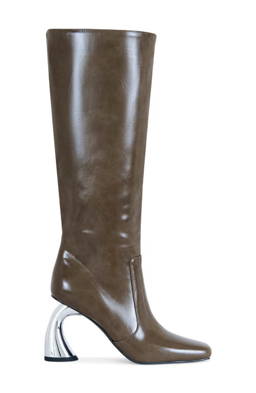 Azalea Wang Behram Knee High Boot In Green