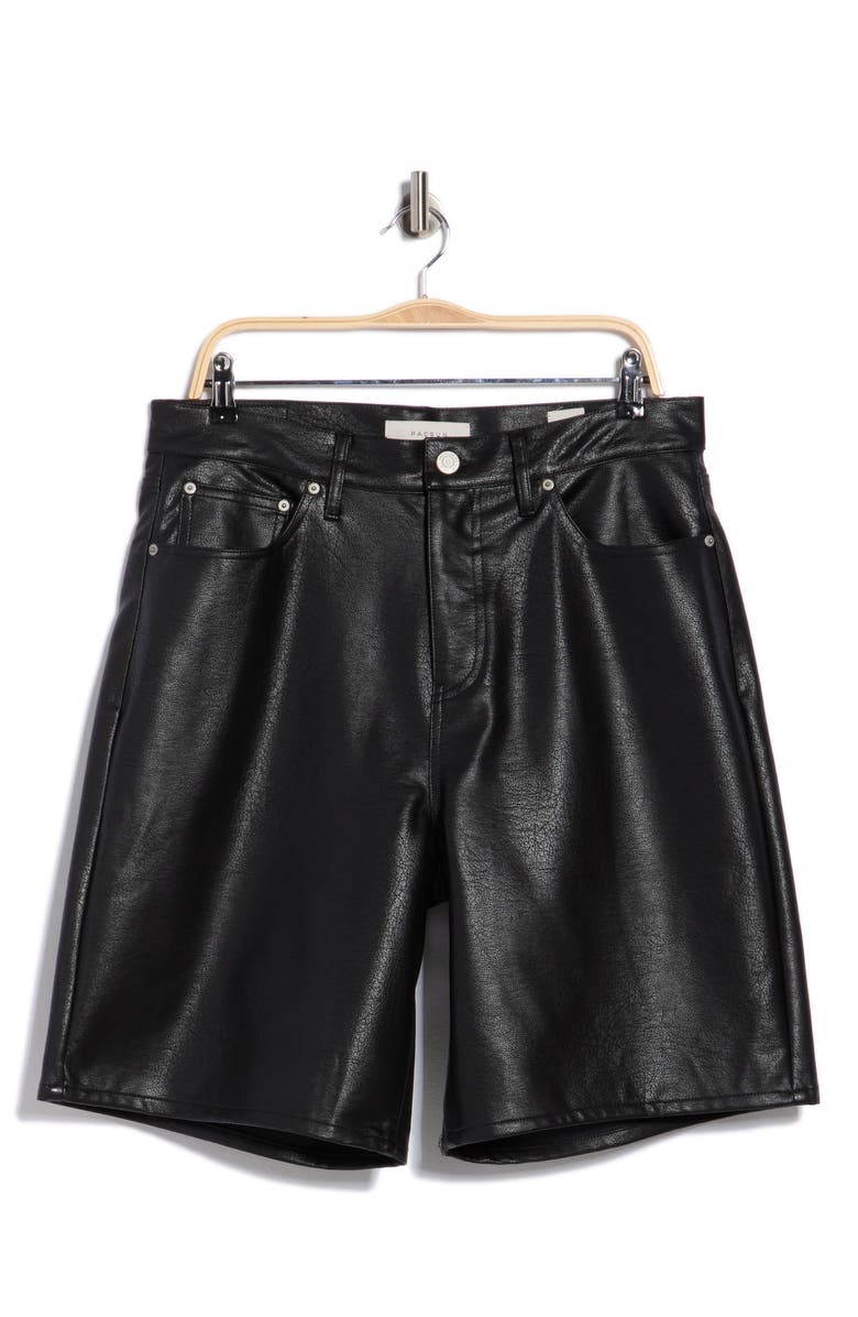 PacSun Faux Leather Baggy Shorts, Main, color, Black
