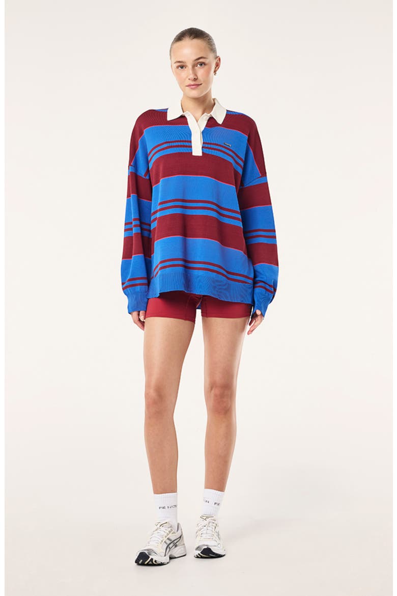 Strata Striped Long Sleeve Top, Alternate, color, PALACE BLUE STRIPE