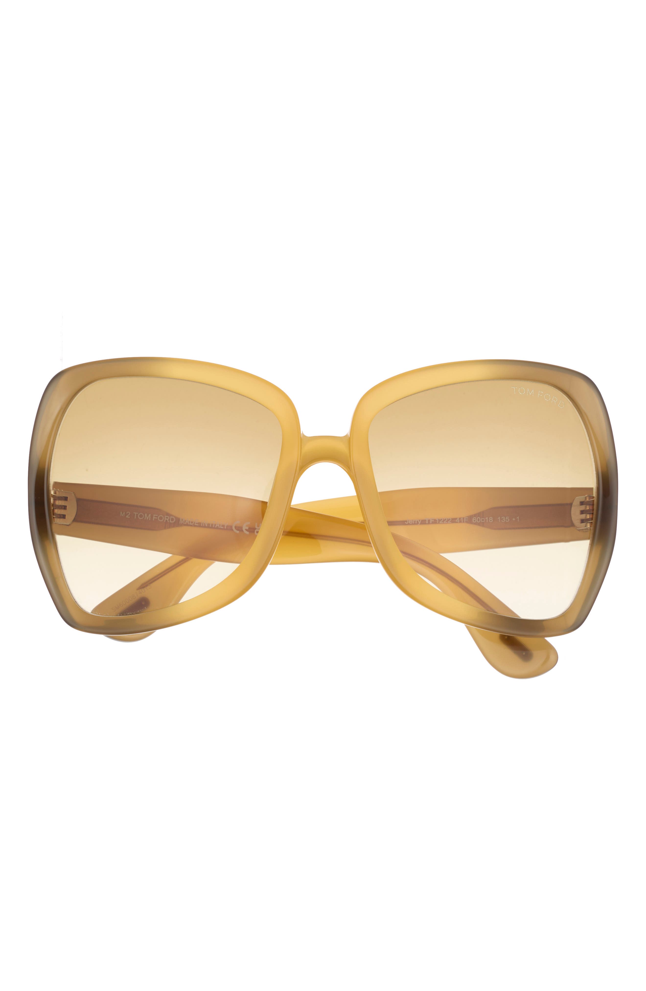 TOM FORD 60mm Gradient Butterfly Sunglasses