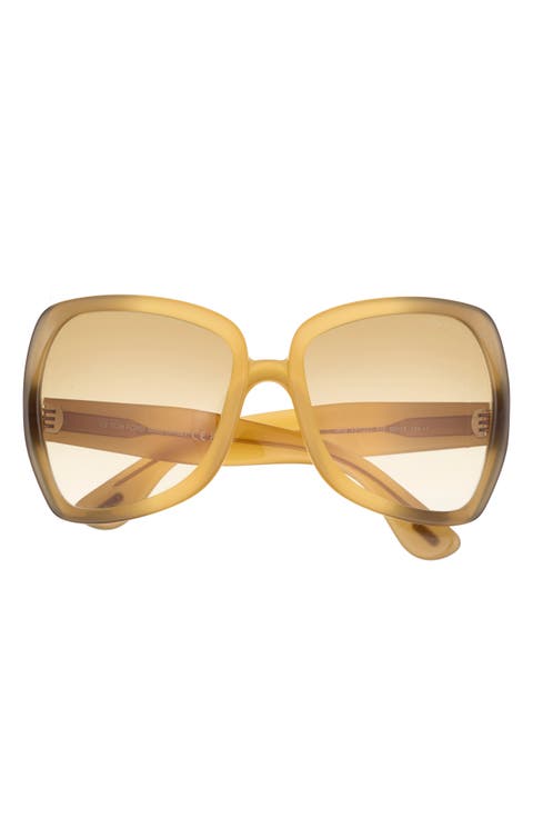 60mm Gradient Butterfly Sunglasses