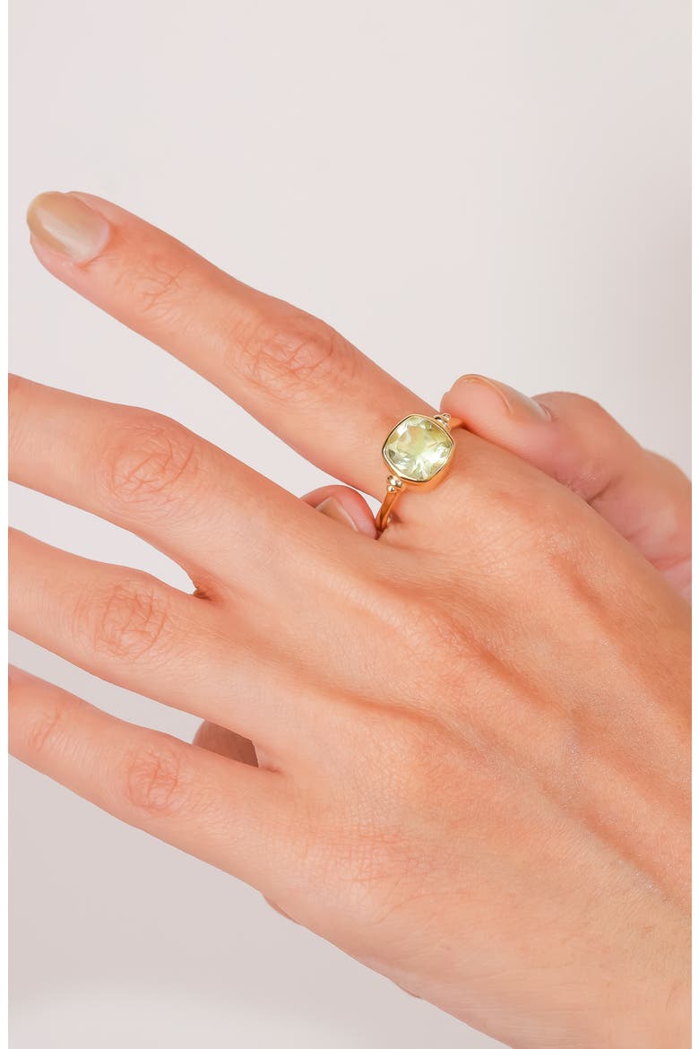 Gemstone Ring, Alternate, color, GREEN