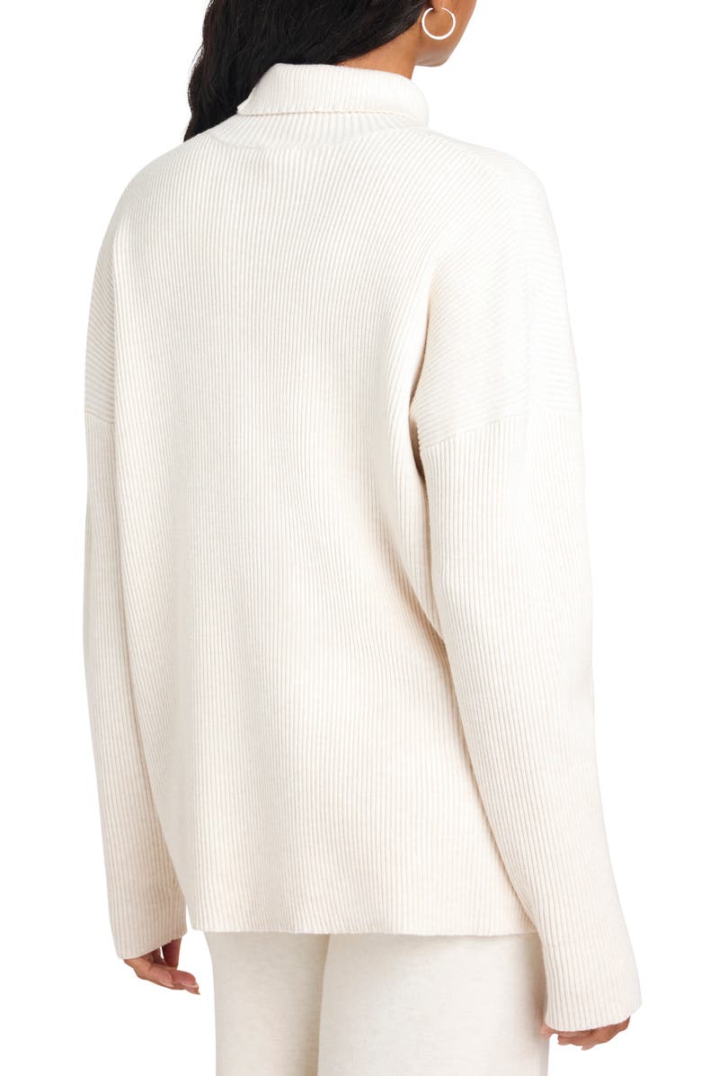 Splendid x Cella Jane Turtleneck Sweater, Alternate, color, Snow