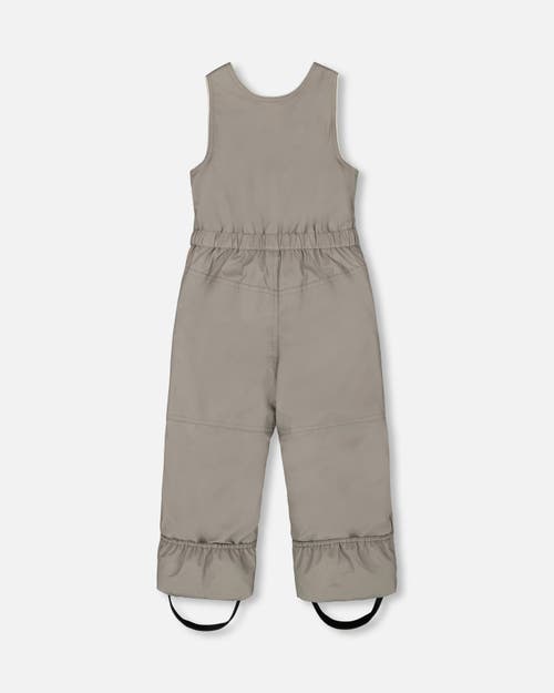 Deux Par Deux Two-piece Snug Snowsuit In Gray