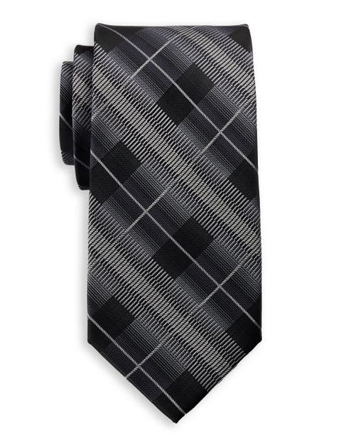 Big & Tall Futuristic Plaid Tie
