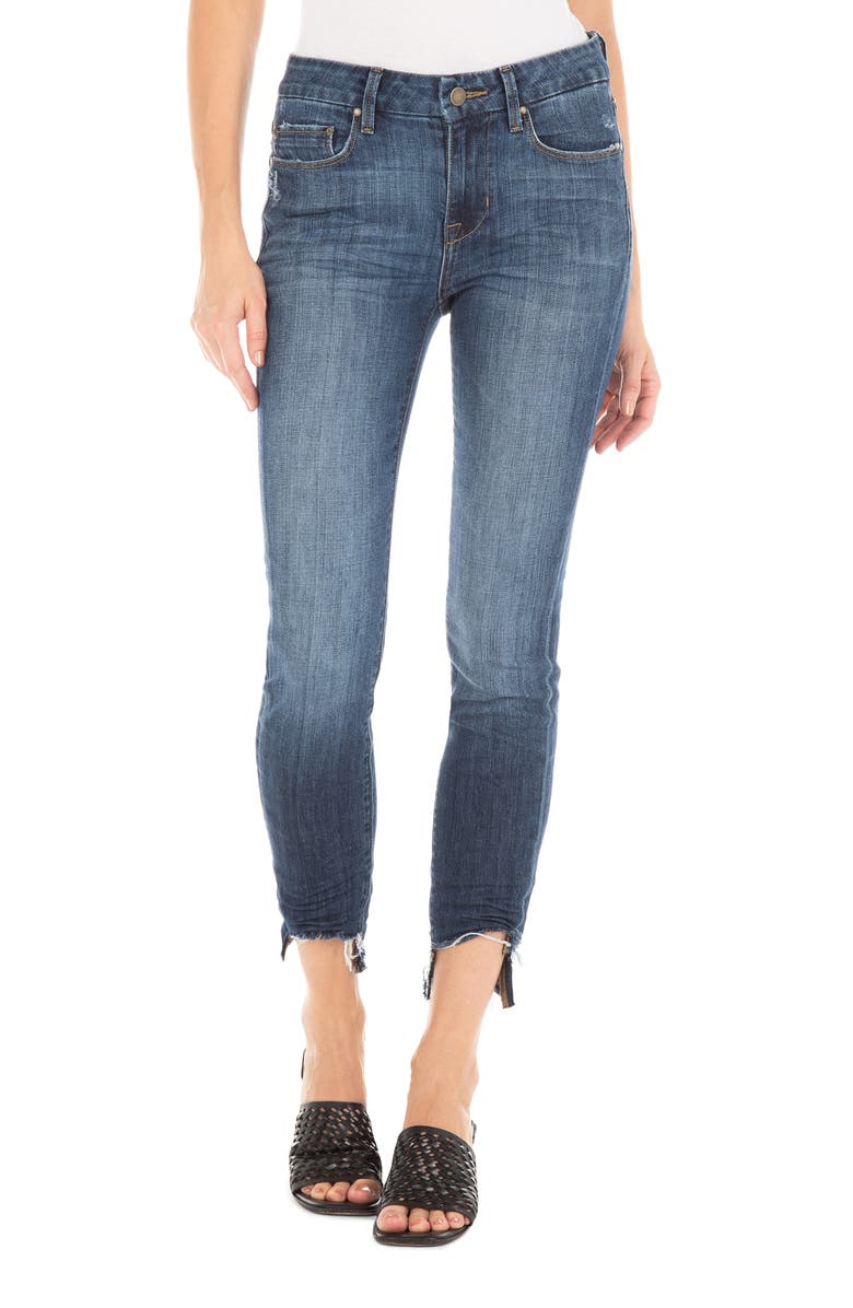 Fidelity Denim Sola Raw Step Hem Skinny Jeans, Main, color, 