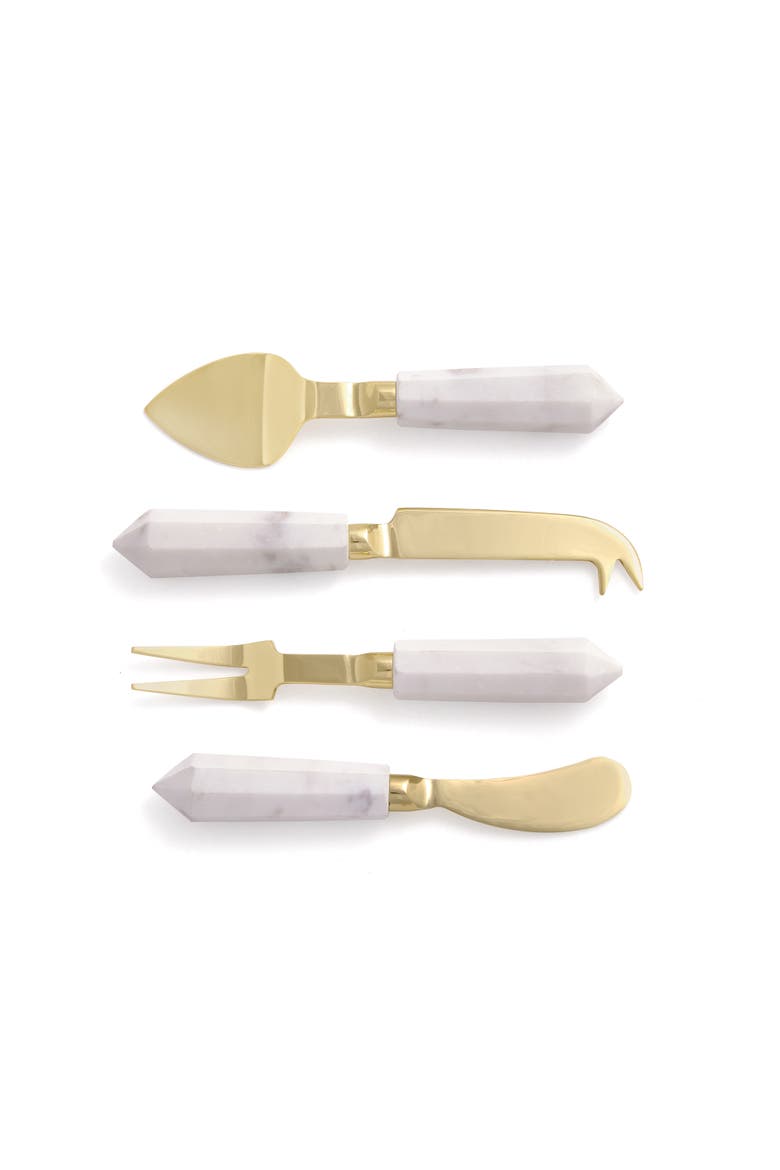Asteria Cheese Knives St/4, Main, color, Gold