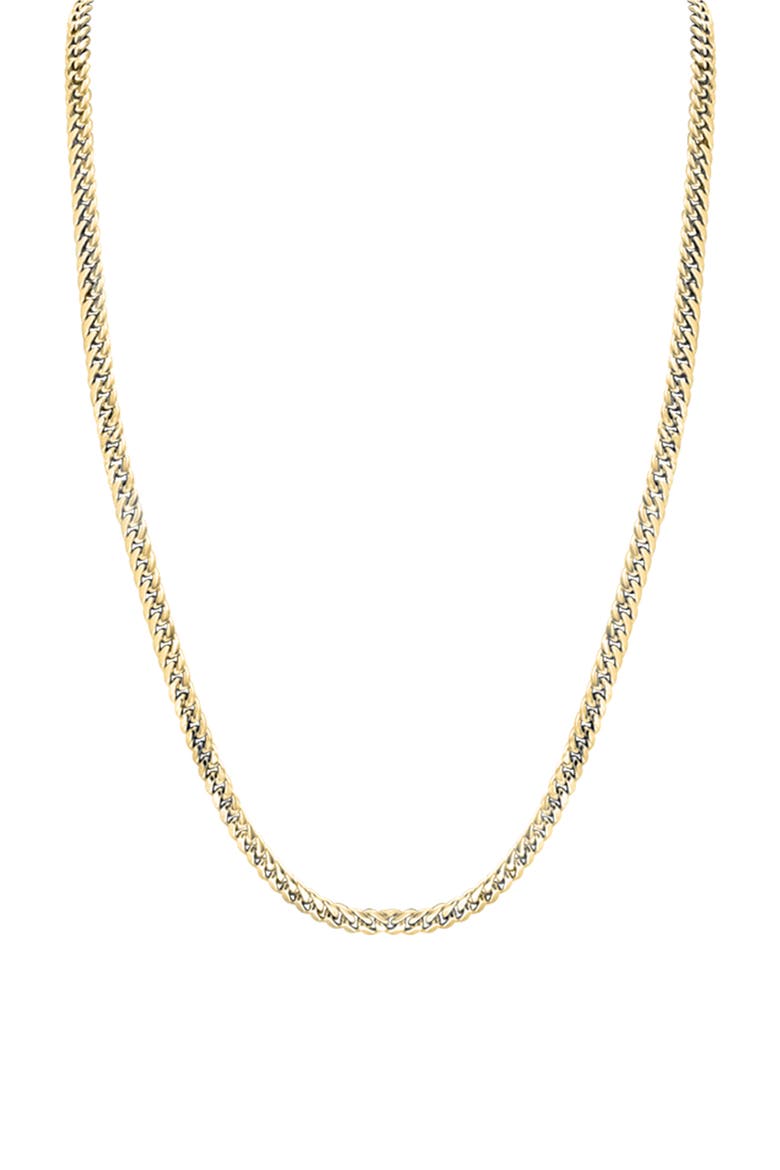 Men's Wheat Chain Necklace & Bracelet Set, Alternate, color, GOLD