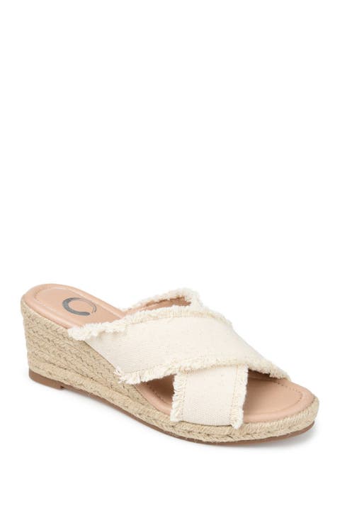 JOURNEE Shanni Slip-On Espadrille Wedge Sandal (Women)