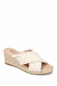 JOURNEE Shanni Slip-On Espadrille Wedge Sandal