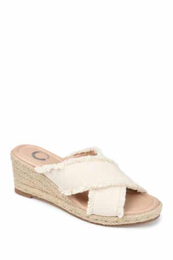 JOURNEE Shanni Slip-On Espadrille Wedge Sandal