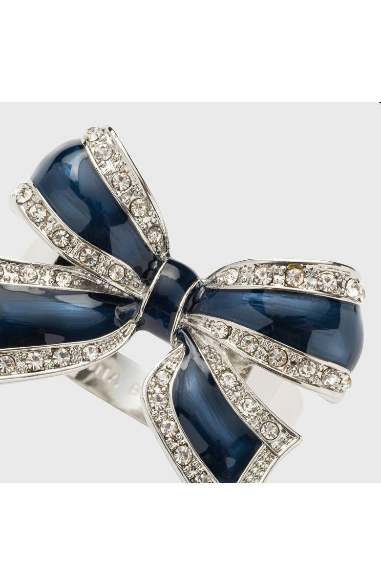 Joanna Buchanan Enamel skinny napkin rings, set of four, Alternate, color, Navy