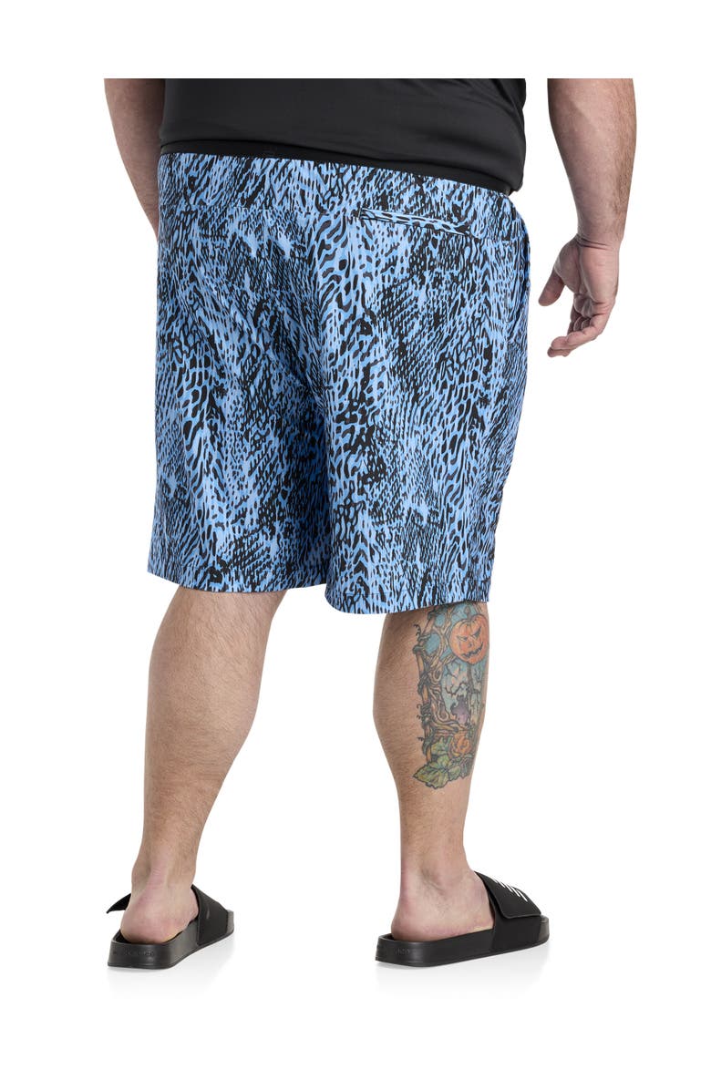 Society of One by DXL Big
Tall Animal Print Commuter Shorts, Alternate, color, Blue