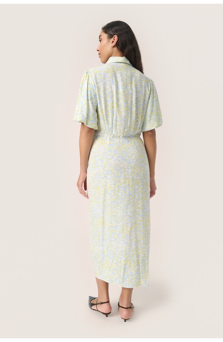 Soaked in Luxury Wynter Midi Half Sleeve Shirt Dress, Alternate, color, Skyway Dizzy Print