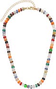 Adornia Rainbow Bead Tennis Necklace