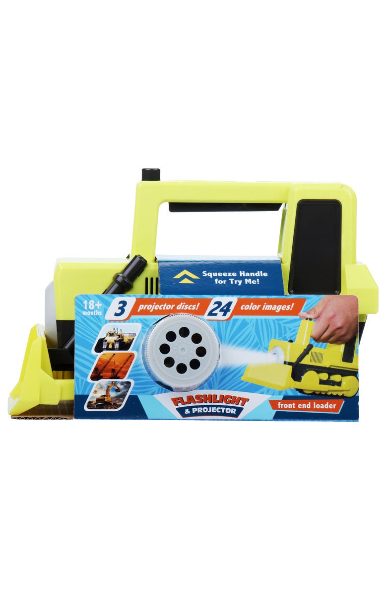 Kid Galaxy Construction Front End Loader Flashlight and Projector, Alternate, color, Multicolored
