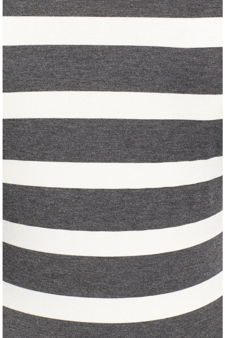 'Wendy' Nursing Top, Alternate, color, CHARCOAL/ WHITE STRIPE