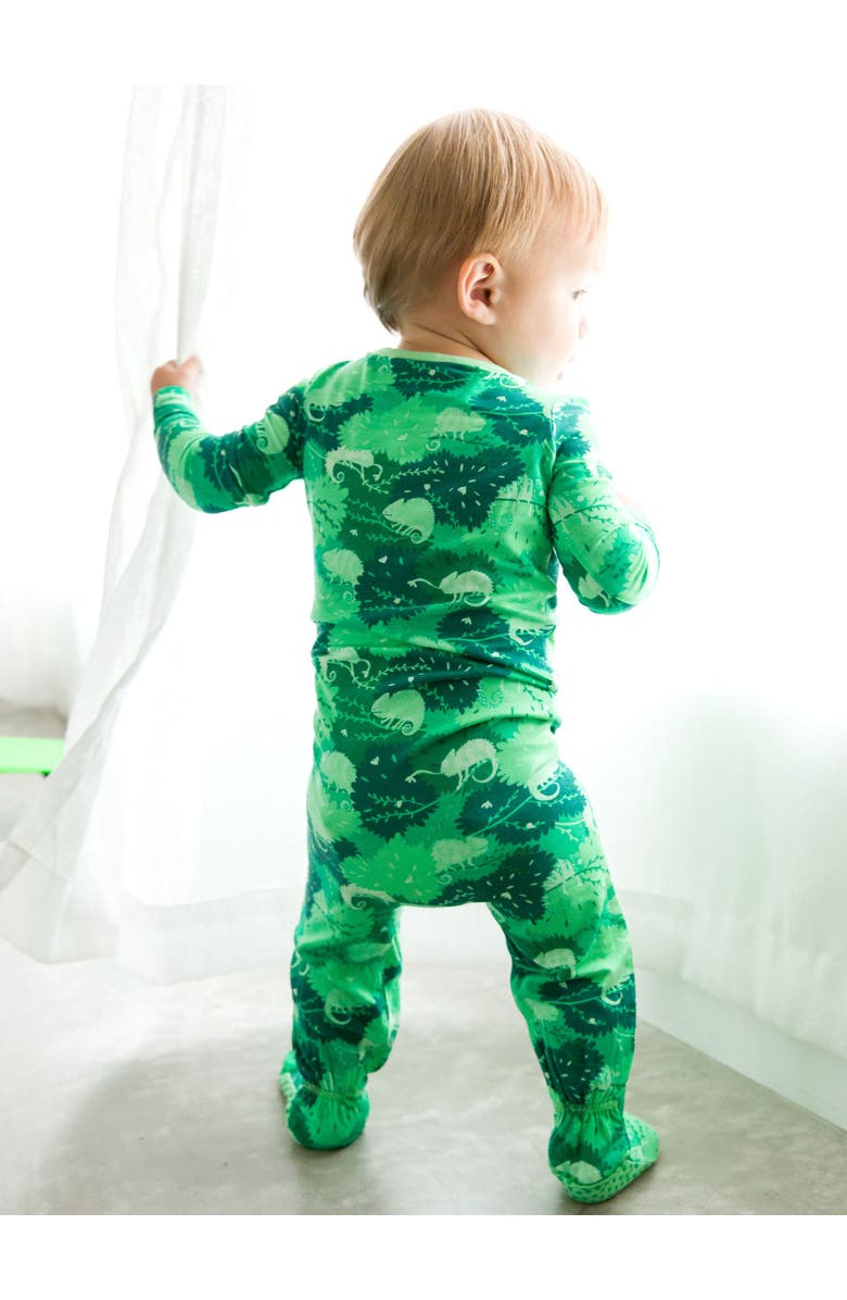 RuggedButts SoftSnooze Baby Boys One Piece Footie Pajamas, Alternate, color, Camo Chameleon