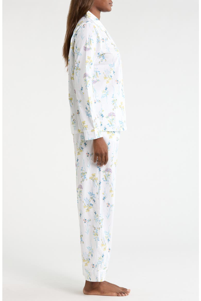 Classic Cotton Pajamas, Alternate, color, IVORY- BLUE BOTANICAL STEMS