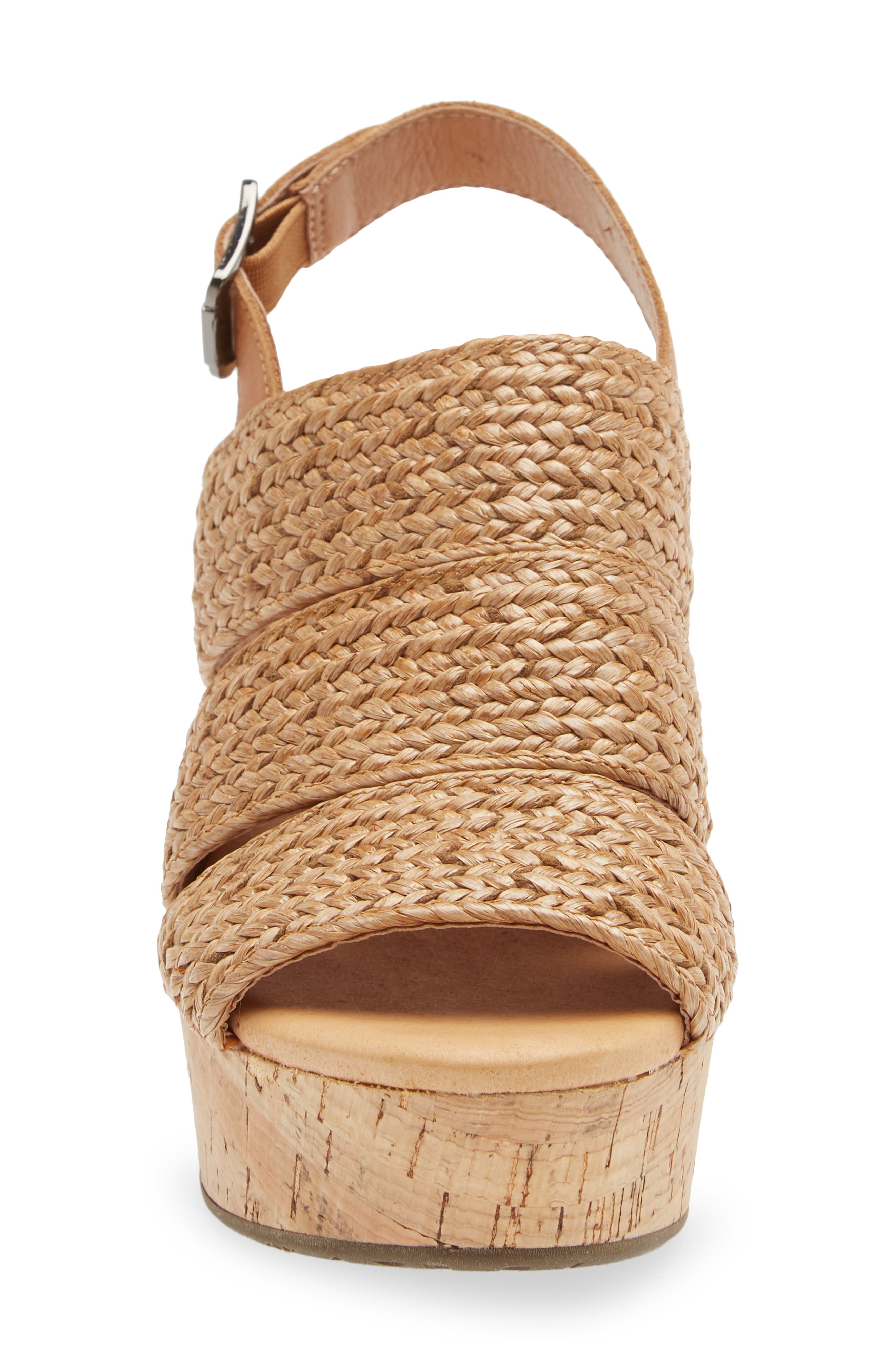 Chocolat Blu Galya Platform Sandal, Alternate, color, Natural Raffia