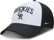 Nike Men's Nike White/Black Colorado Rockies Club Performance Adjustable Hat