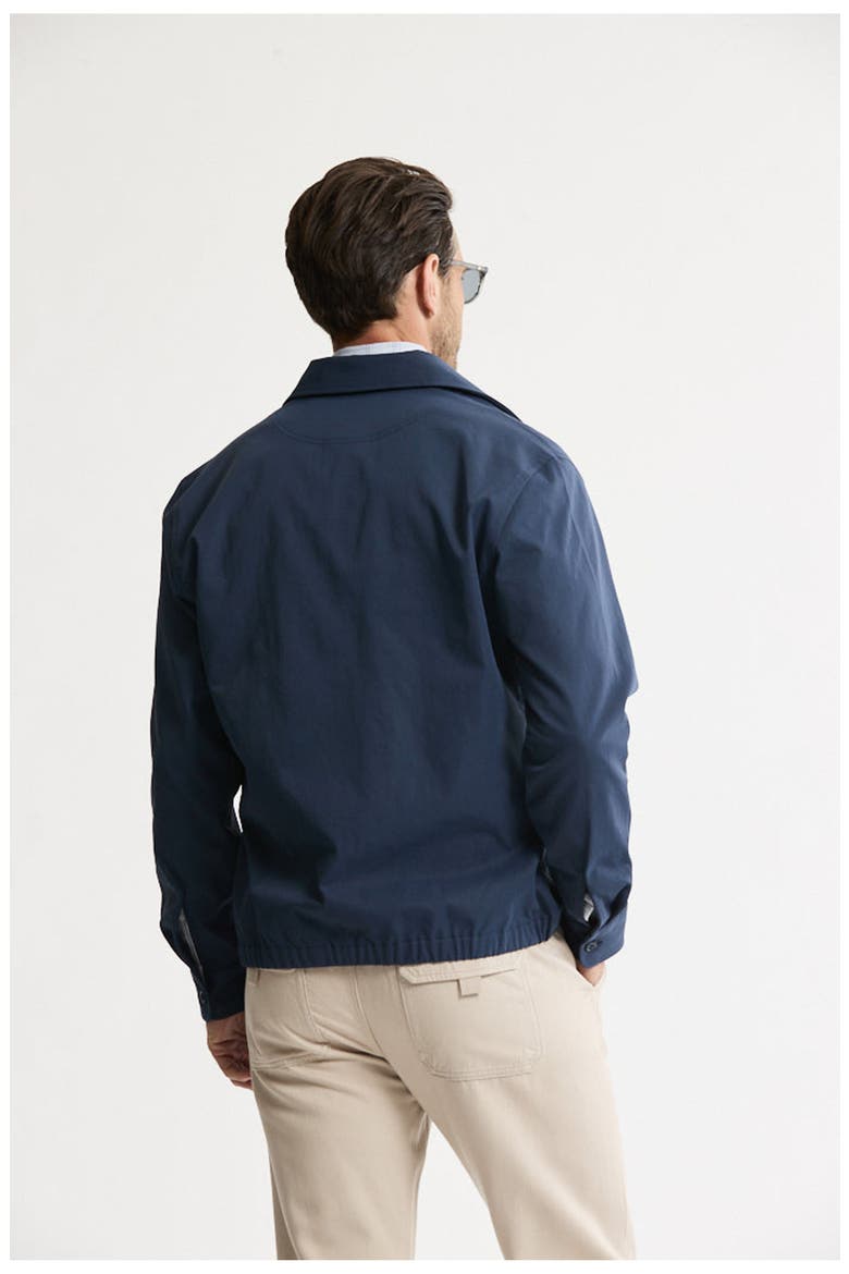 Tech Twill Zip Up Jacket, Alternate, color, Navy