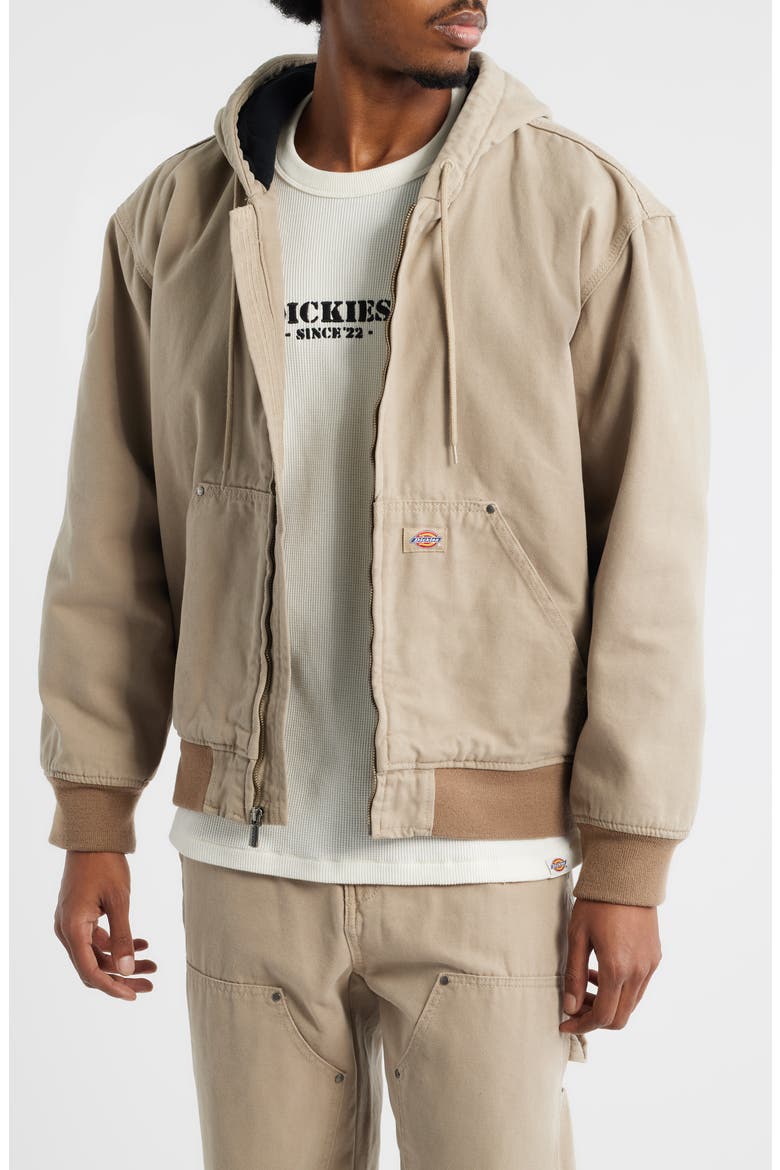 Hilham Hooded Canvas Jacket, Main, color, DESERT SAND
