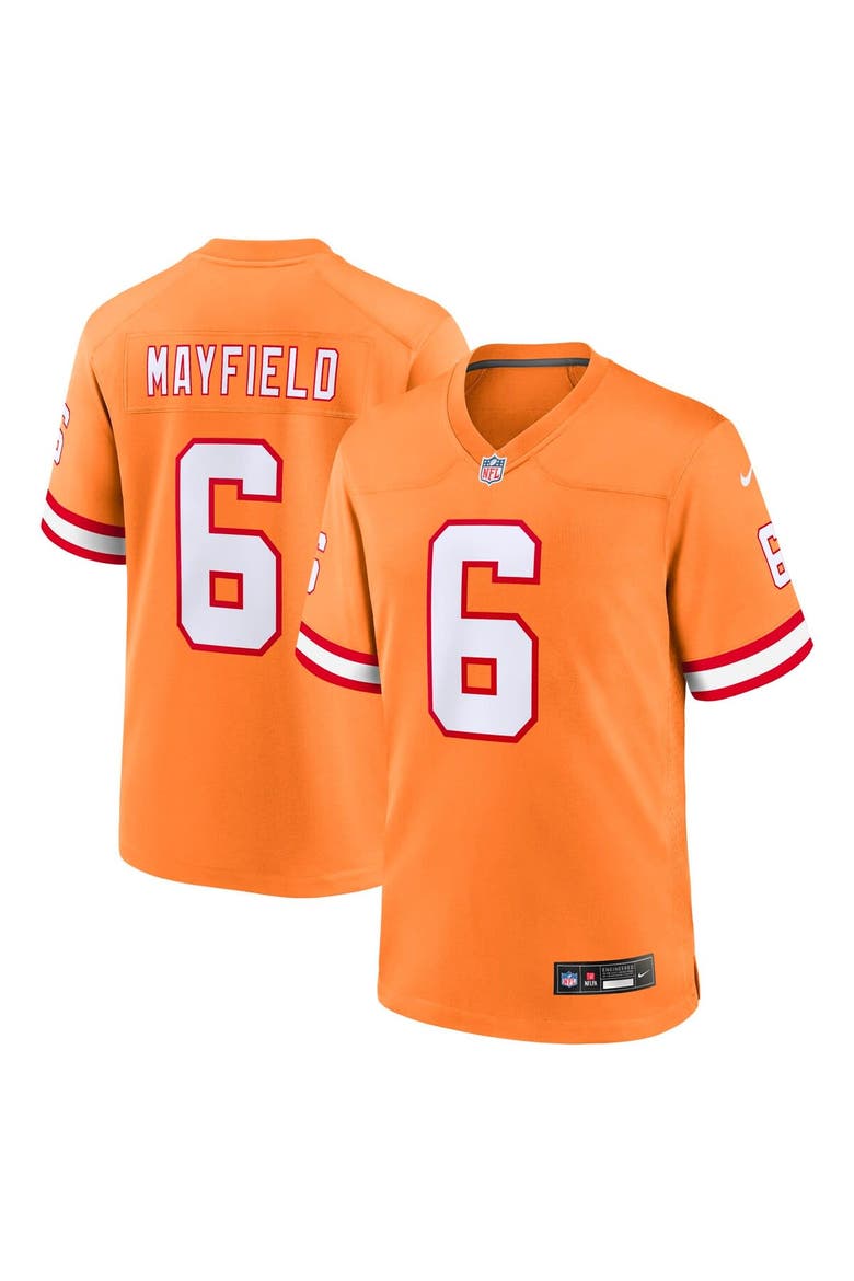 Youth Nike Baker Mayfield Orange Tampa Bay Buccaneers Game Jersey, Main, color, Orange