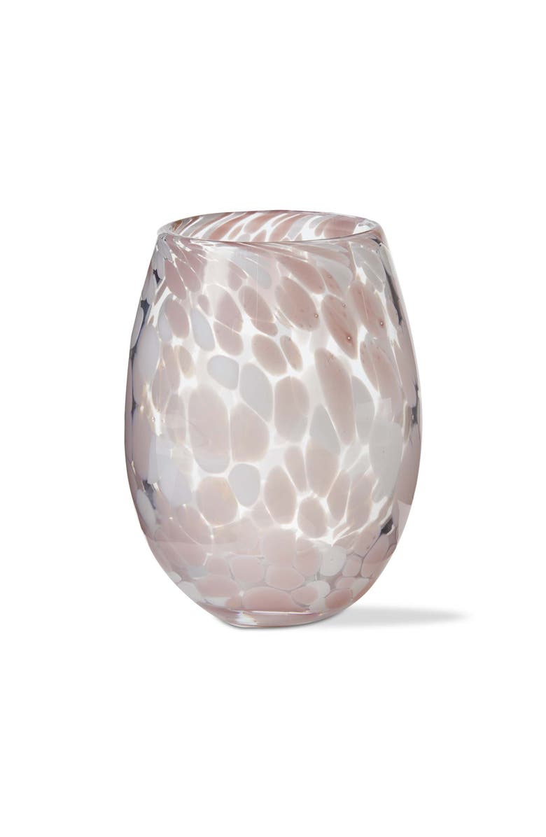 tag Lavender Confetti Stemless Wine Glass Dishwasher Safe, Main, color, Purple