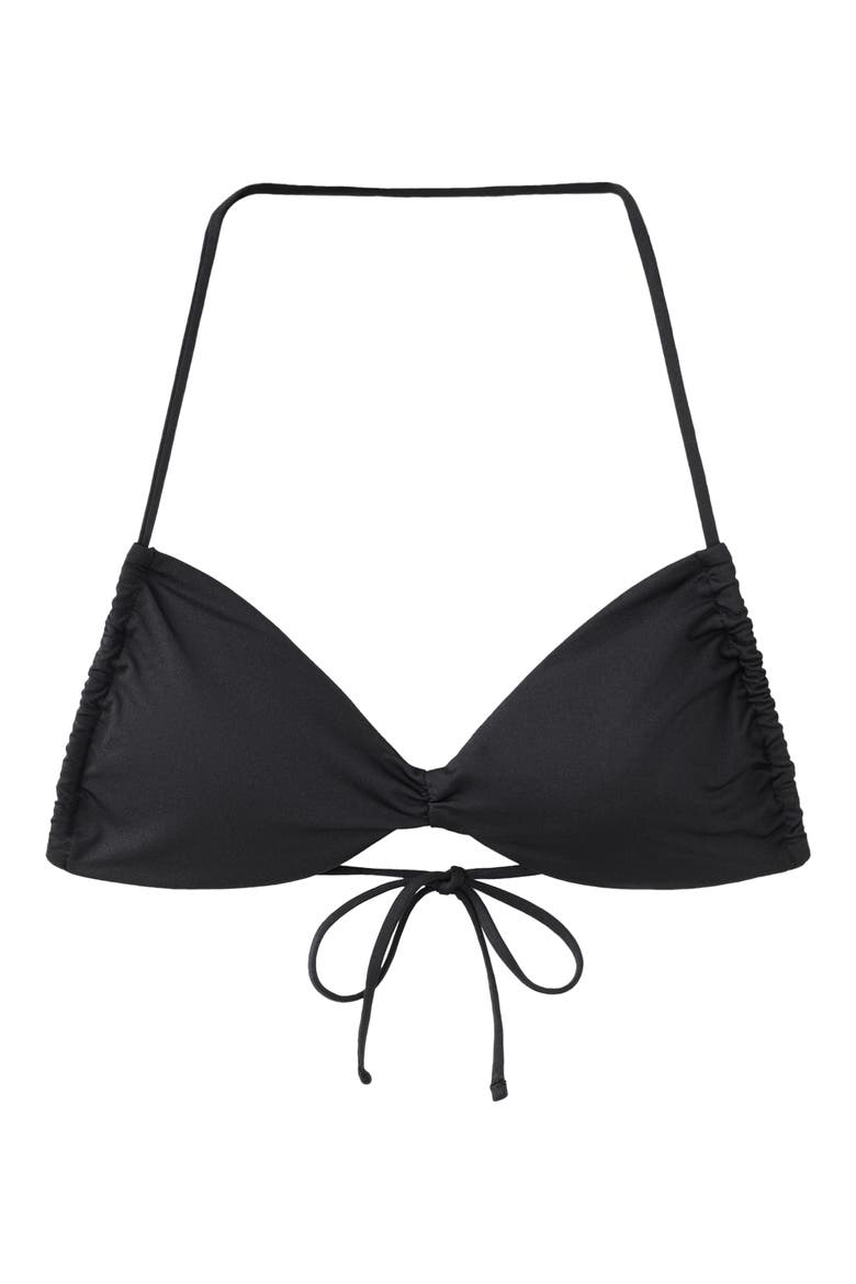 Halter Swim Top, Main, color, BLACK
