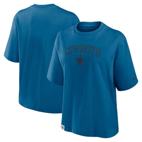 Women's Nike Blue Dallas Cowboys Glory Arch Boxy T-Shirt