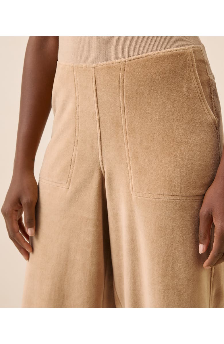 Pact Organic Cotton Pure Velour Relaxed Sweatpant, Alternate, color, Sesame