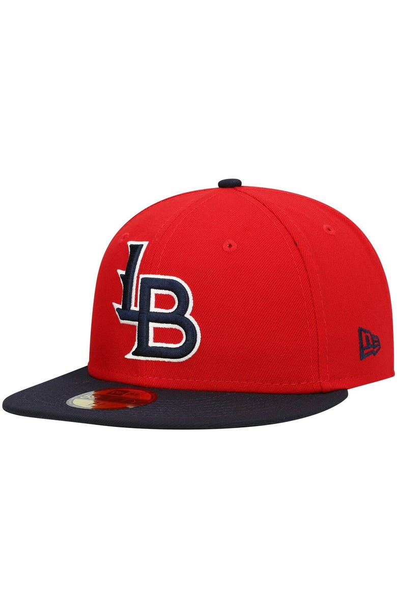 New Era Men's New Era Red Louisville Bats Authentic Collection Team Home 59FIFTY Fitted Hat, Alternate, color, Red