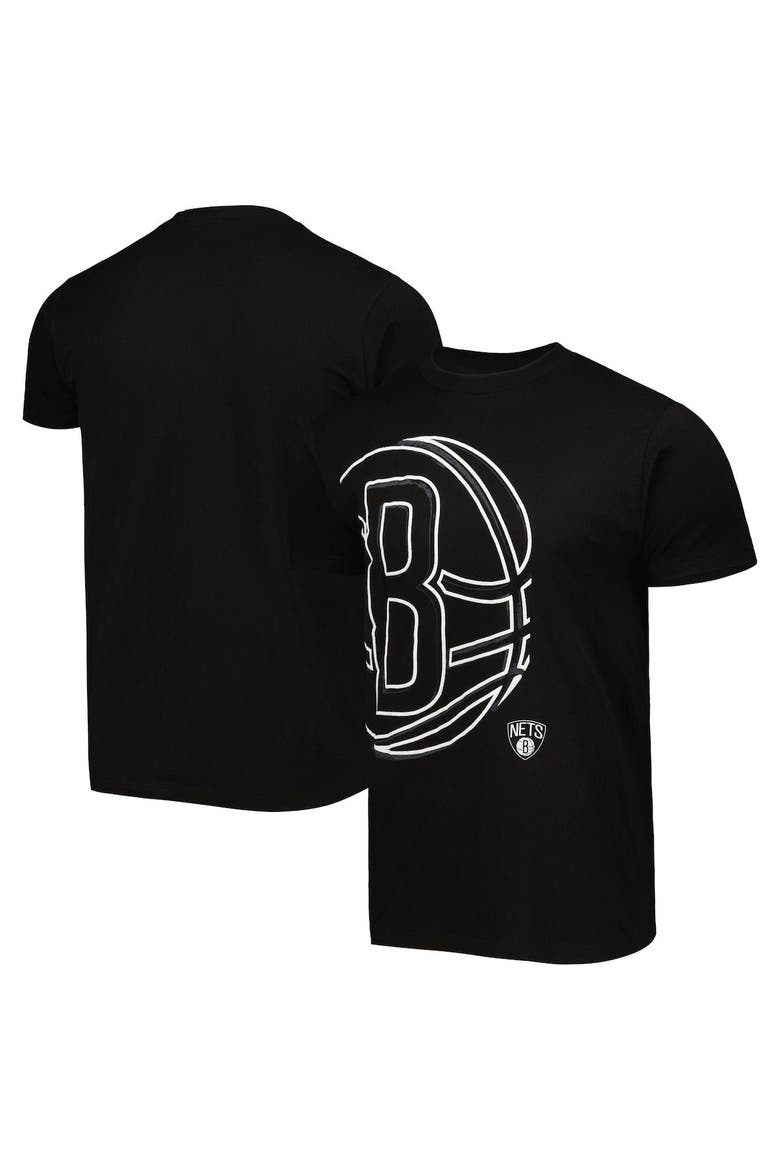 Unisex Stadium Essentials Black Brooklyn Nets Element Logo Pop T-Shirt, Alternate, color, Black
