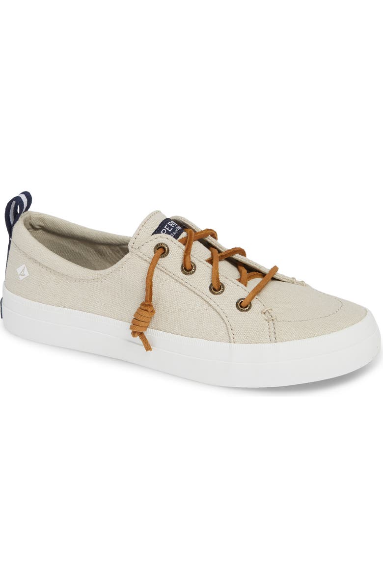 Sperry Crest Vibe Slip-On Sneaker, Main, color, Linen Canvas