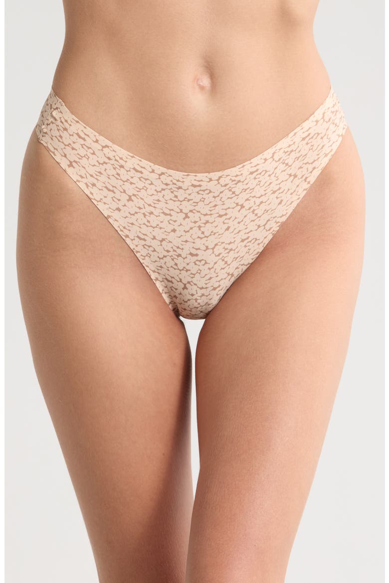Soft Stretch Thong, Main, color, NORAH NUDE PRINT