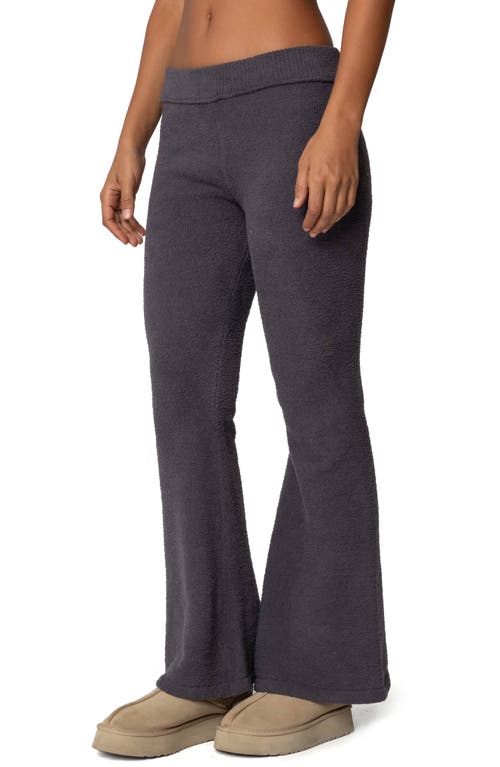 EDIKTED EDIKTED PLUSH FLARE LEG PANTS 