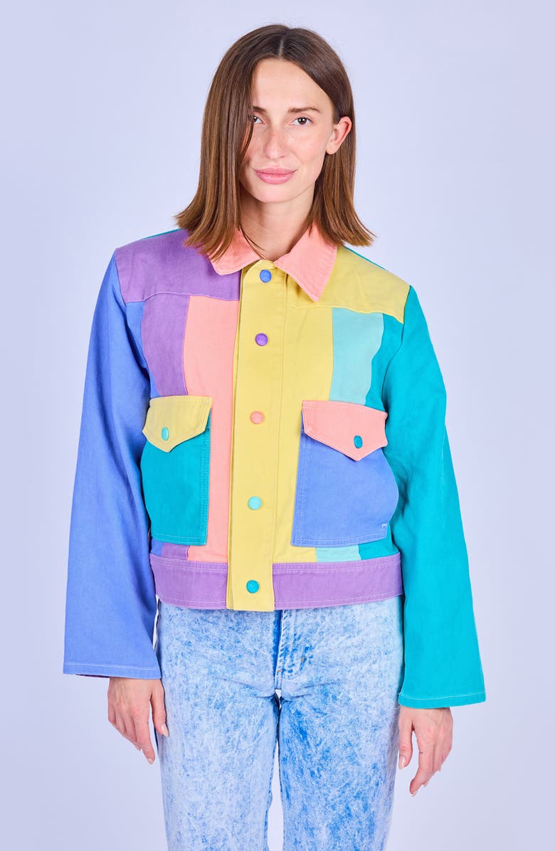 MOKUYOBI Denim Jacket, Main, color, Stellar Night